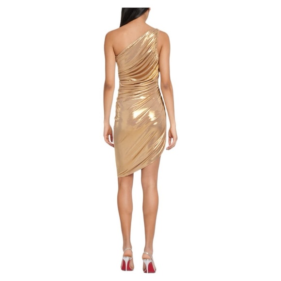 NWT NORMA KAMALI Diana ruched one-shoulder minidress - Picture 10 of 10